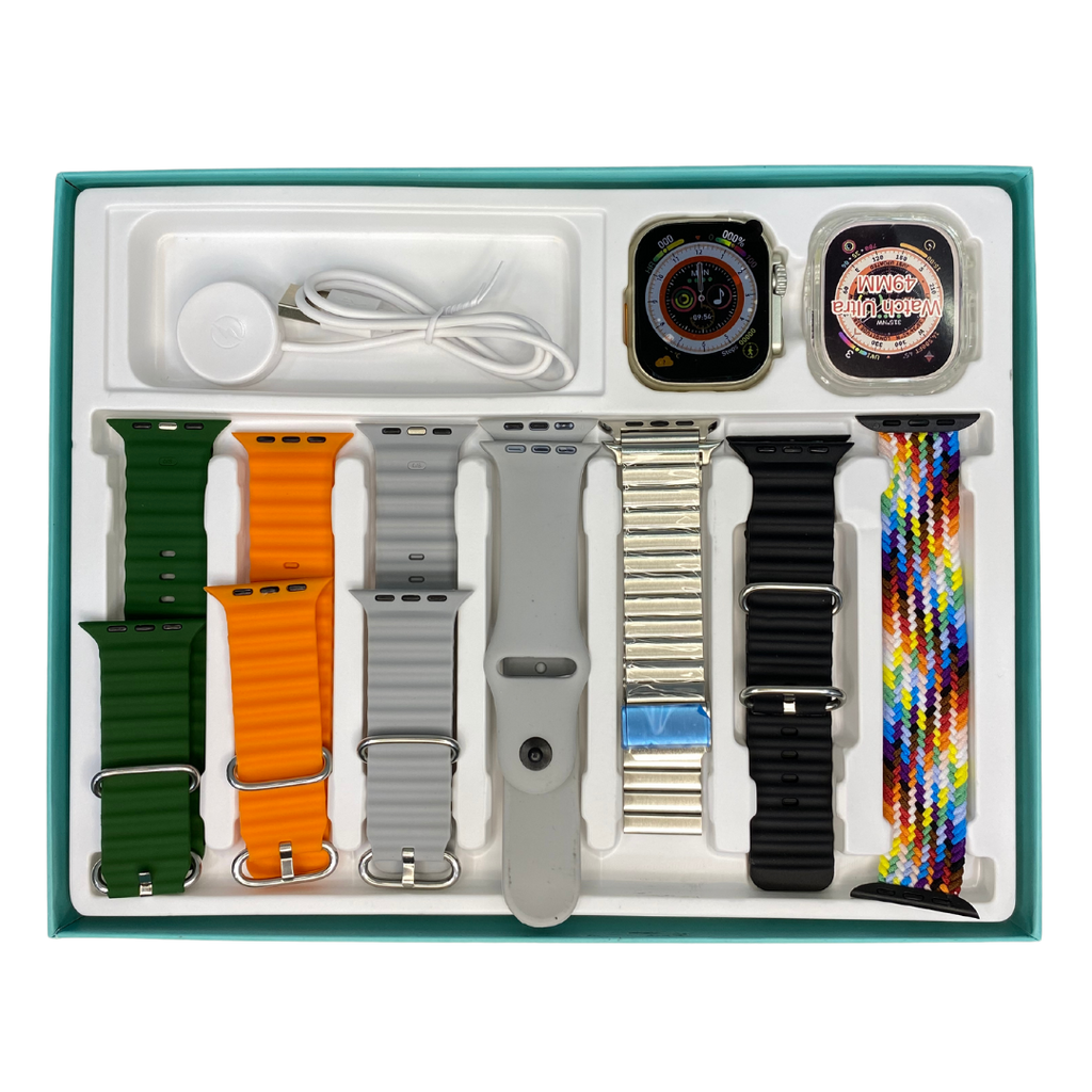 Y60 Smart watch with 7 Straps complete box