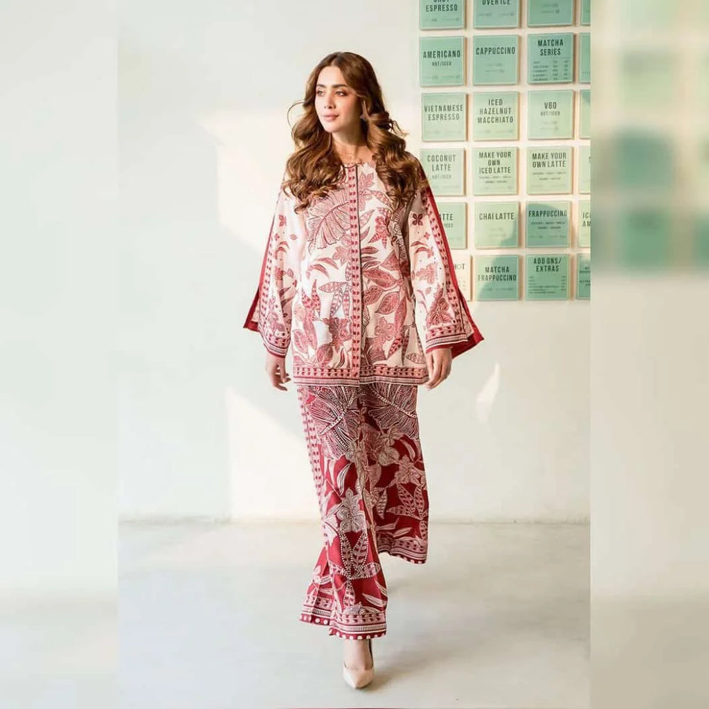 Azmin Lawn 2-Piece Unstitched Printed Suit – Elegant & Comfortable