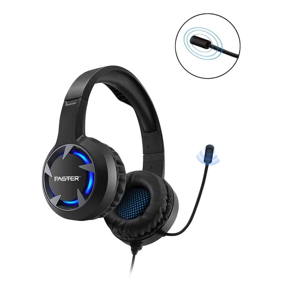 Faster Blubolt Bg-100 Surrounding Sound Gaming Headset For Pc And Mobile