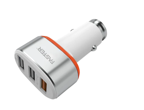 FASTER FCC-IQ4 Turbo 6.4A & Qualcomm Quick Charge 3.0A Car Charger