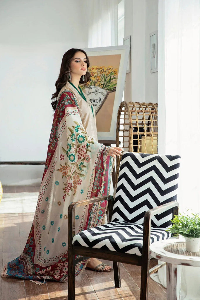 Sapphire 3PC Chikankari Embroidered Lawn Suit – Elegant & Timeless