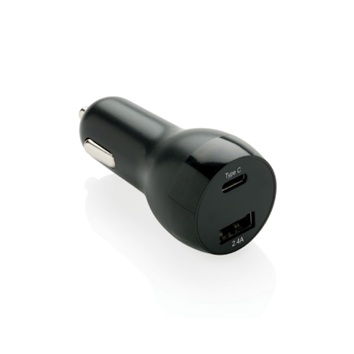 Faster FCC-T100 Car Charger 2.4A Dual USB